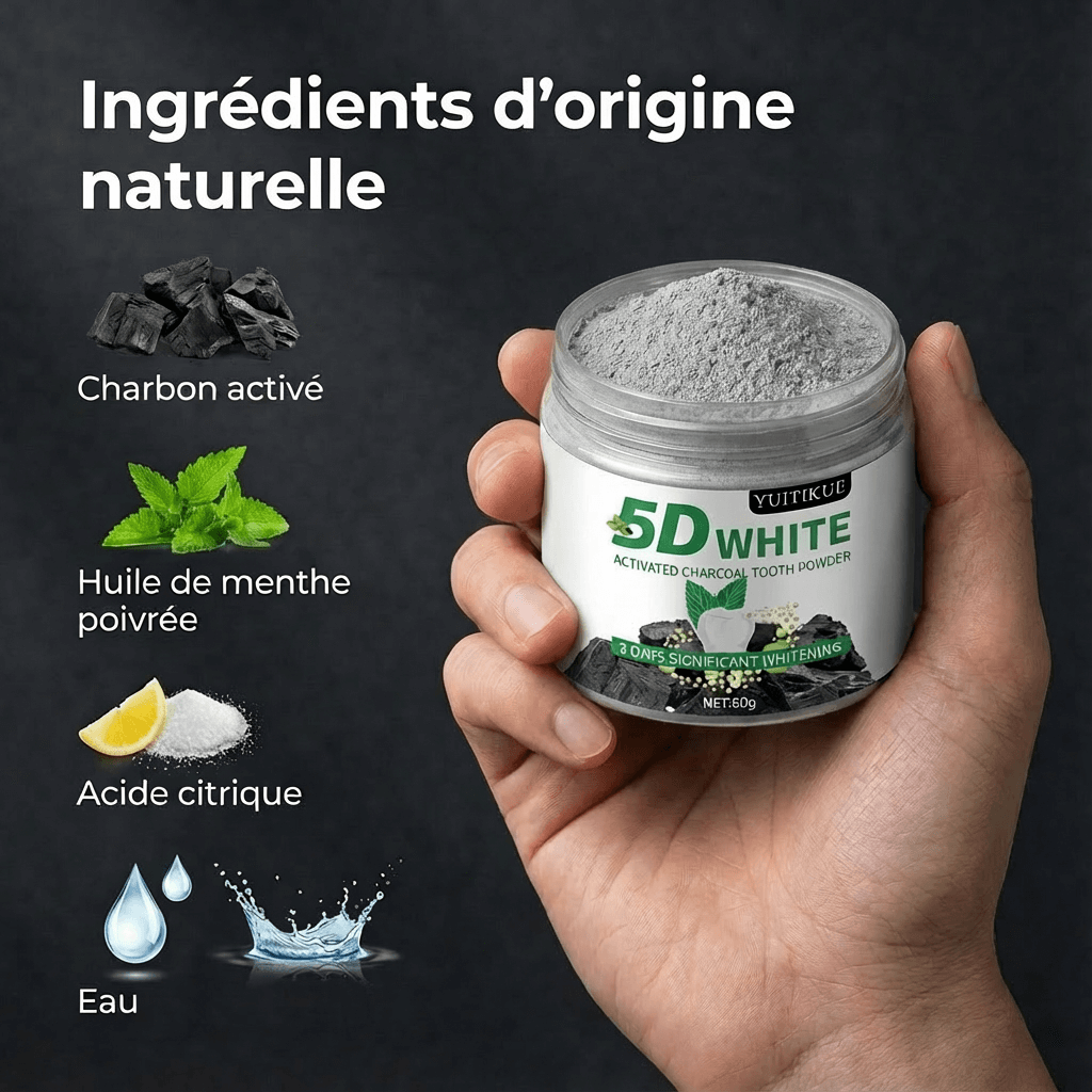 Poudre de Blanchiment Dentaire - 5D White